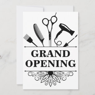 Beauty Salon Grand Opening Uitnodigingskaart Kaart
