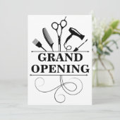 Beauty Salon Grand Opening Uitnodigingskaart Kaart (Staand voorkant)