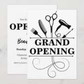 Beauty Salon Grand Opening Uitnodigingskaart Kaart (Voorkant / Achterkant)