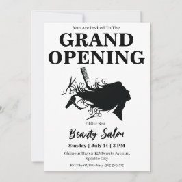 Beauty Salon Grand Opening Uitnodigingskaart Kaart