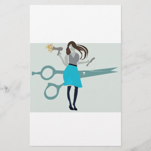 Beauty Salon Haarstylist Hair Stylist Price List Flyer (Achterkant)