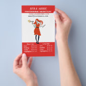 Beauty Salon Haarstylist - prijslijst voor kappers Flyer (Hand)