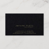 Beauty Salon Hair Stylist Photography Black Luxe Visitekaartje (Achterkant)