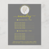 Beauty Salon heropend Logo QR CODE Prijslijst Flyer (Voorkant)