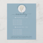 Beauty Salon heropend Logo QR CODE Prijslijst Flyer (Voorkant)