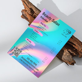 Beauty Salon Holografische estheticus Toevoegen Lo Flyer