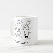 Beauty Salon - Husband zegt dat het een gok waard  Koffiemok (Voorkant links)