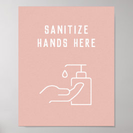 Beauty Salon Hygiene anitize je Poster