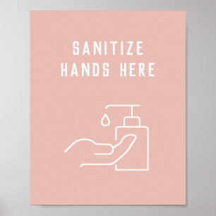 Beauty Salon Hygiene anitize je Poster