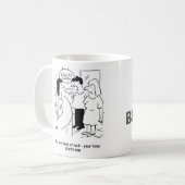 Beauty salon - je tijd begint.. nu! koffiemok (Voorkant links)