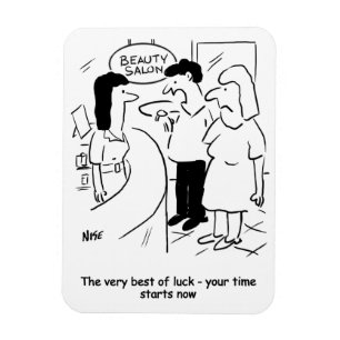 Beauty salon - je tijd begint.. nu! magneet