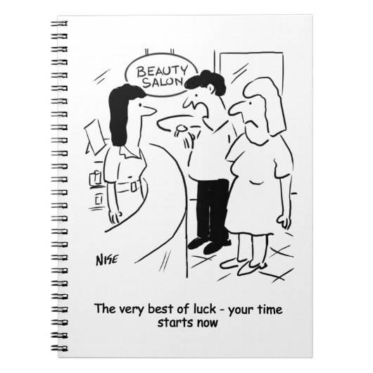 Beauty salon - je tijd begint.. nu! notitieboek (Voorkant)