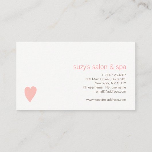 Beauty Salon Klantwaardering Verjaardagscoupon Kortingskaartje (Achterkant)