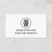 Beauty Salon Lash Haar Make-up QR Code Minimalist Visitekaartje (Achterkant)