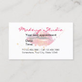 Beauty Salon Lashes Bar Make-up Artiest Afsprakenkaartje (Achterkant)