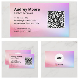 Beauty Salon Lashes Brows Lash Tech Visitekaartje