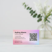 Beauty Salon Lashes Brows Lash Tech Visitekaartje (Staand voorkant)