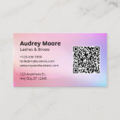 Beauty Salon Lashes Brows Lash Tech Visitekaartje (Voorkant)