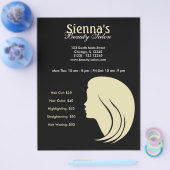 Beauty Salon (Lemon Chiffon) Flyer (Enkel)