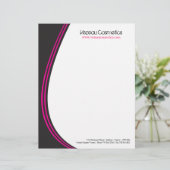 Beauty Salon Letterhead Briefhoofd Sjabloon (Staand voorkant)