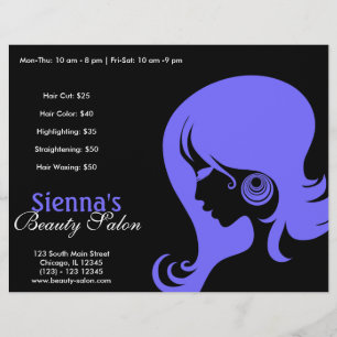 Beauty Salon (Light Slate Blue) Flyer