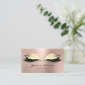 Beauty Salon Loyalty Kaart Makeup Coffee Lashes 10 (Staand voorkant)