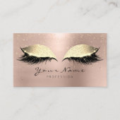 Beauty Salon Loyalty Kaart Makeup Coffee Lashes 10 (Voorkant)