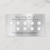 Beauty Salon Loyalty Kaart Makeup Heart Lashes 10 (Achterkant)