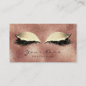 Beauty Salon Loyalty Kaart Makeup Lashes 10 Roos (Voorkant)