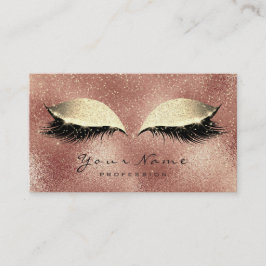 Beauty Salon Loyalty Kaart Makeup Lashes 10 Roos