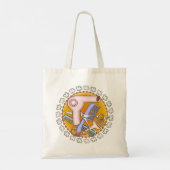 Beauty Salon Magic canvas tas (Achterkant)