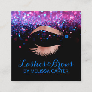 Beauty Salon Make-up Artiest Brows Lash Extensions Vierkante Visitekaartje