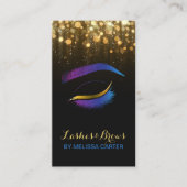 Beauty Salon Make-up Artiest Brows Lash Extensions Visitekaartje (Voorkant)
