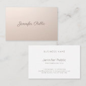 Beauty Salon Makeup Artist Calligraphy Script Top Visitekaartje (Voorkant / Achterkant)