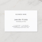 Beauty Salon Makeup kunstenaar Elegant Fine Glam P Visitekaartje (Achterkant)