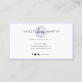 Beauty Salon / Mode Designer Custom Logo - Klantenkaartje (Achterkant)