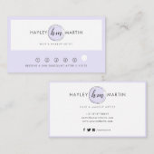 Beauty Salon / Mode Designer Custom Logo - Klantenkaartje (Voorkant / Achterkant)