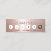 Beauty Salon Modern Blush Roos Gold Loyalty (Voorkant)