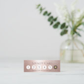 Beauty Salon Modern Blush Roos Gold Loyalty (Staand voorkant)