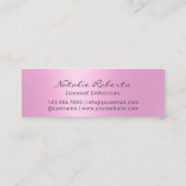 Beauty Salon Modern Pink Girly Loyalty (Achterkant)