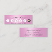 Beauty Salon Modern Pink Girly Loyalty (Voorkant / Achterkant)