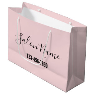 Beauty Salon Naam Zwart Script Telefoon Nr. Bord R Groot Cadeauzakje