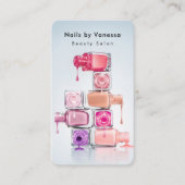 Beauty Salon Nail Artist QR Code Visitekaartje (Voorkant)