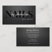 Beauty Salon Nails Business Card Visitekaartje (Voorkant / Achterkant)
