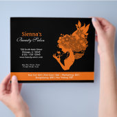 Beauty Salon (Oranje) Flyer (Hand)