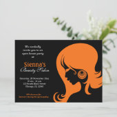 Beauty Salon (Oranje) Kaart (Staand voorkant)