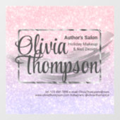 Beauty Salon Pearl Silver Raamsticker (Vel)