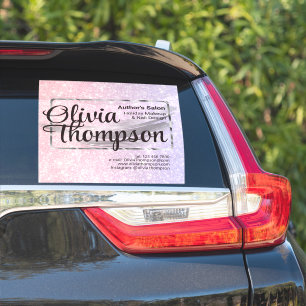 Beauty Salon Pearl Silver Sticker