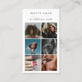 Beauty Salon Photo Feed Social Media QR Code Visitekaartje (Achterkant)