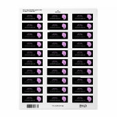 Beauty Salon (Plum) Etiket (Full Sheet)